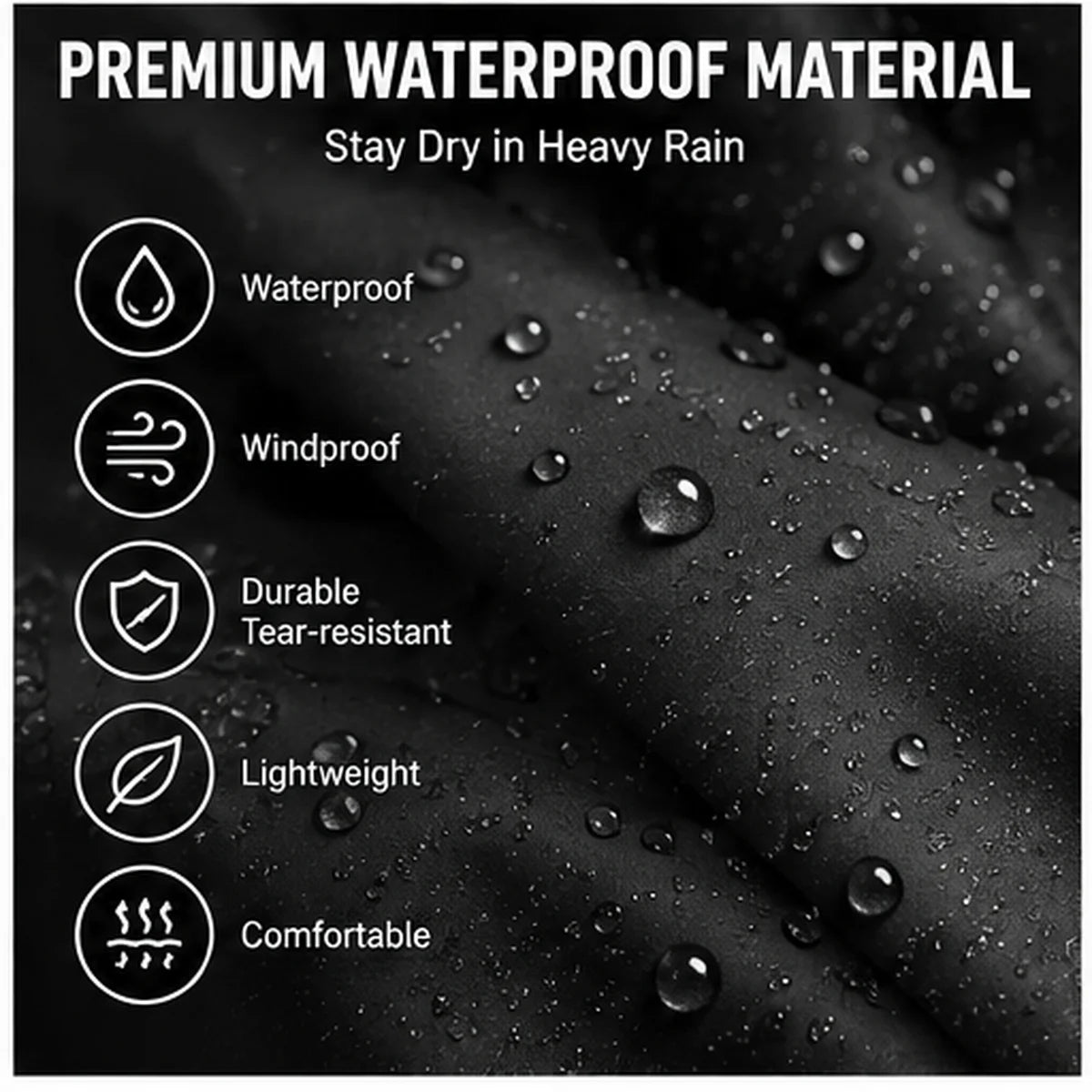 Heavy Duty Hooded Waterproof Raincoat For Men And Women
