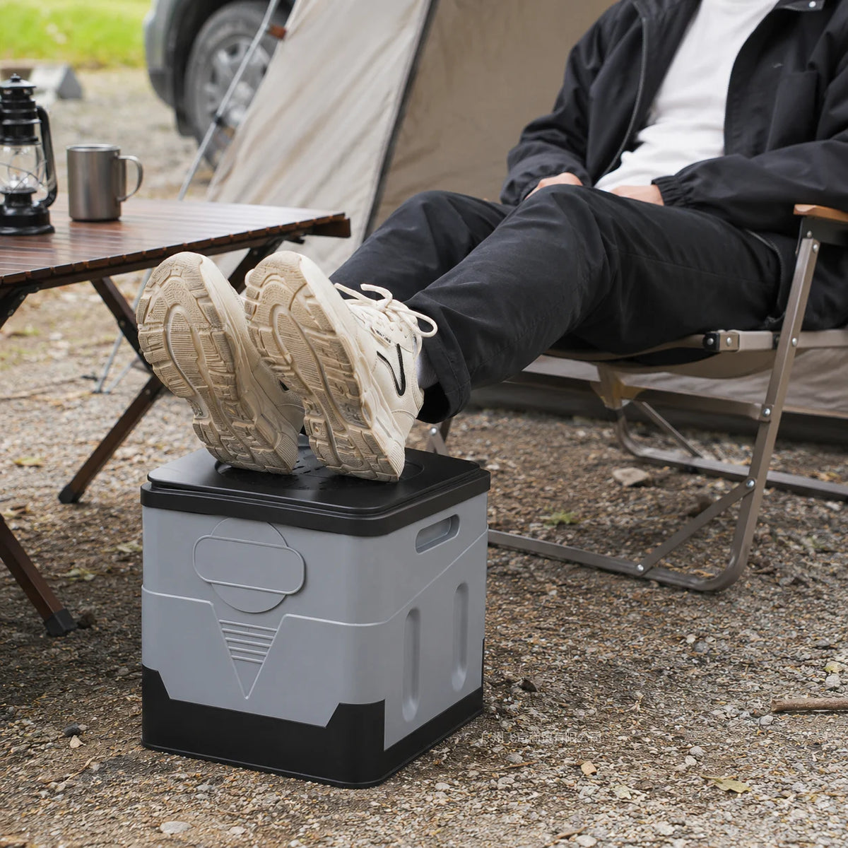 Portable Folding Car Toilet for Travel Camping and RV Use