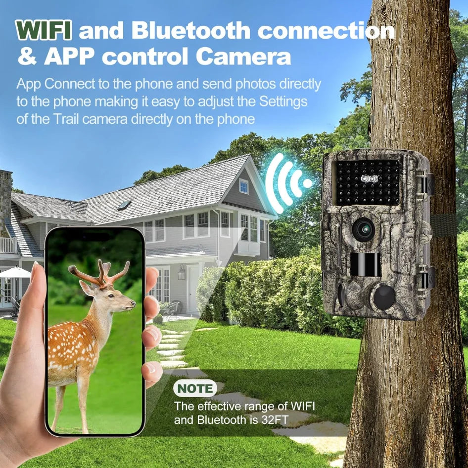 4K Wildlife Trail Camera With Night Vision And Motion Detection