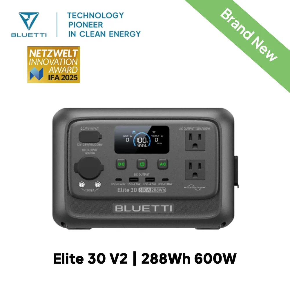 BLUETTI Elite 30 V2 Portable Power Station for Outdoor Backup