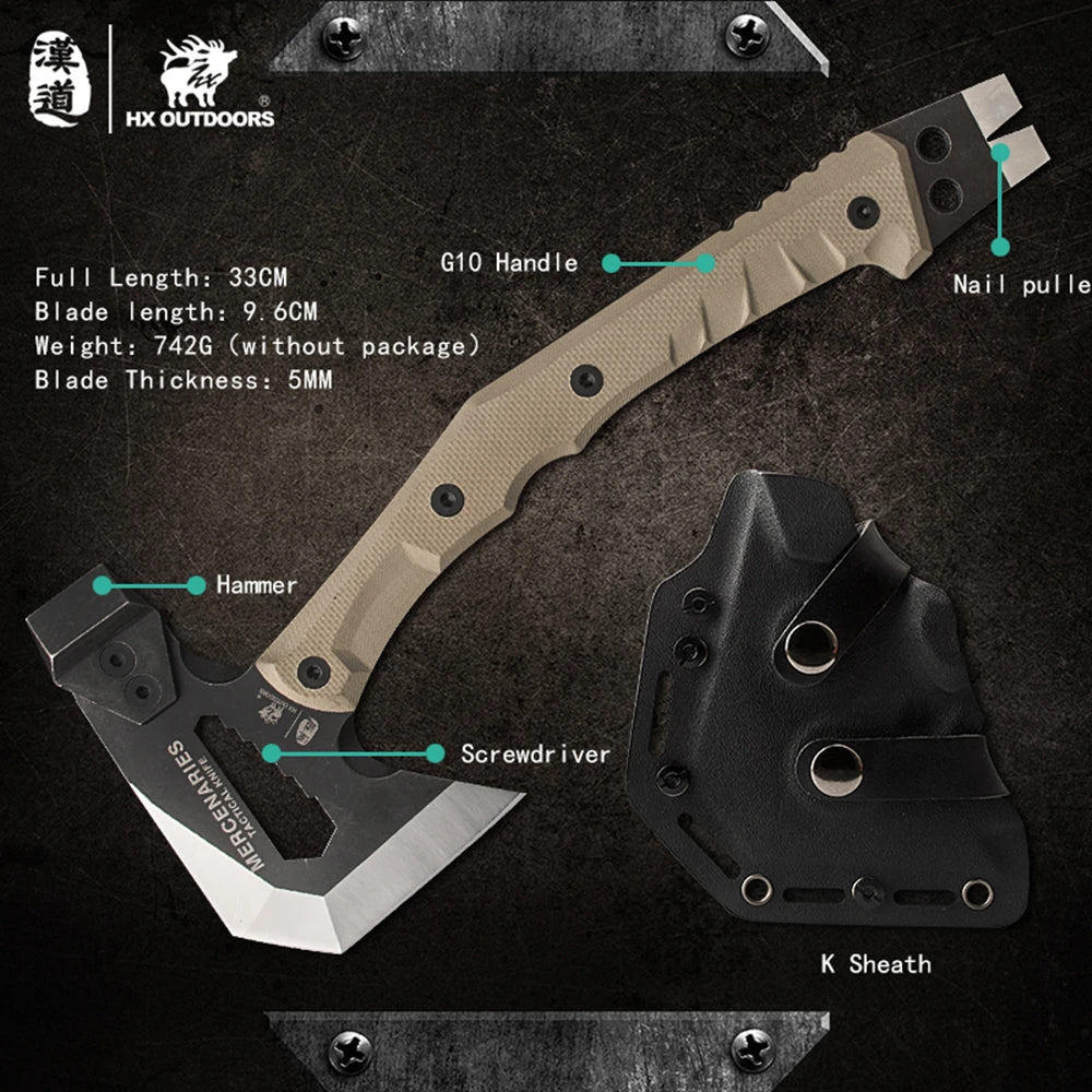 HX Outdoors Multifunctional Camping Survival Tactical Axe