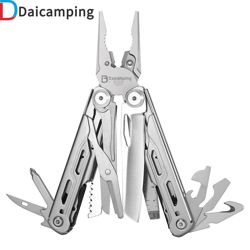 Daicamping Portable Stainless Steel Plier Knife Multitool