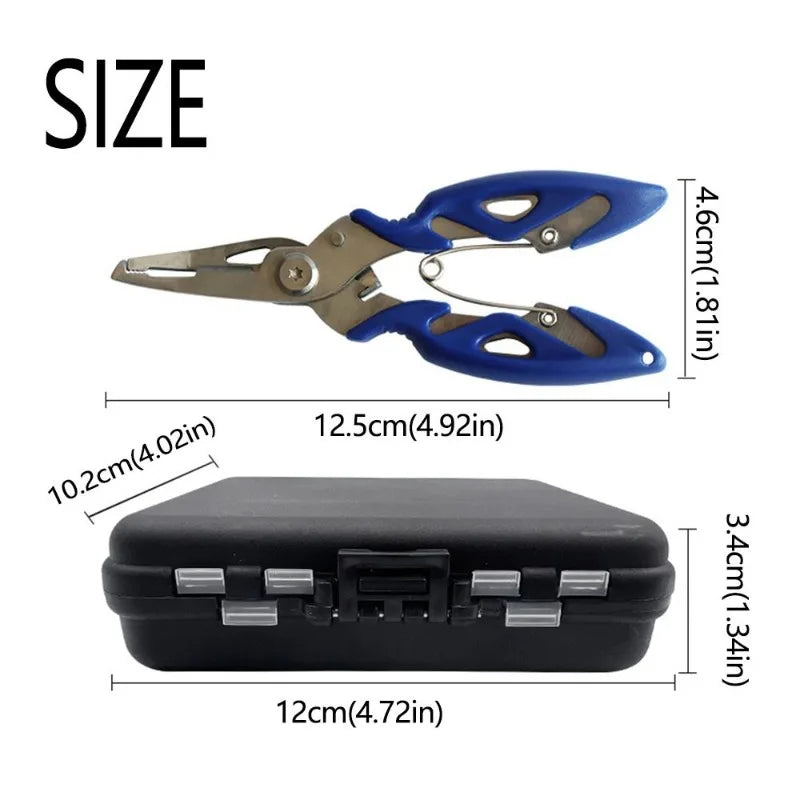 Fishing Tackle Kit With Lures Hooks And Storage Box
