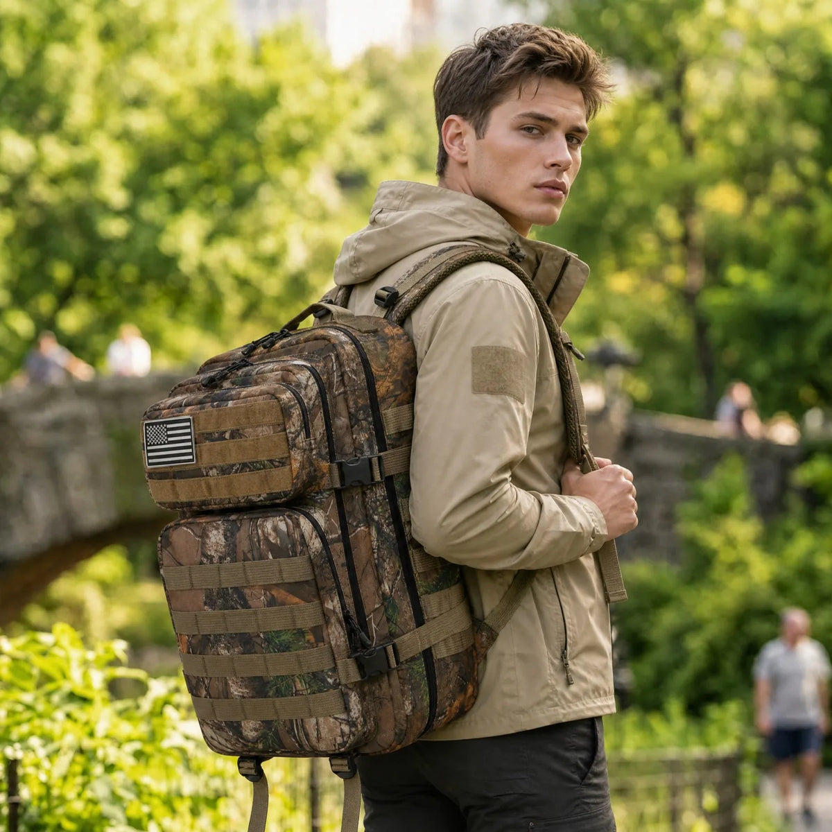 ReFire Tactical Fishing Tackle Backpack With Multi Pockets