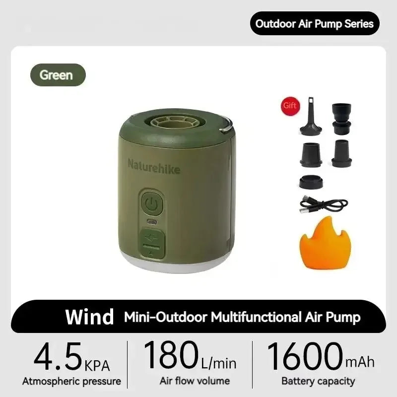 Naturehike Portable Electric Air Pump for Camping and Inflatable Mats