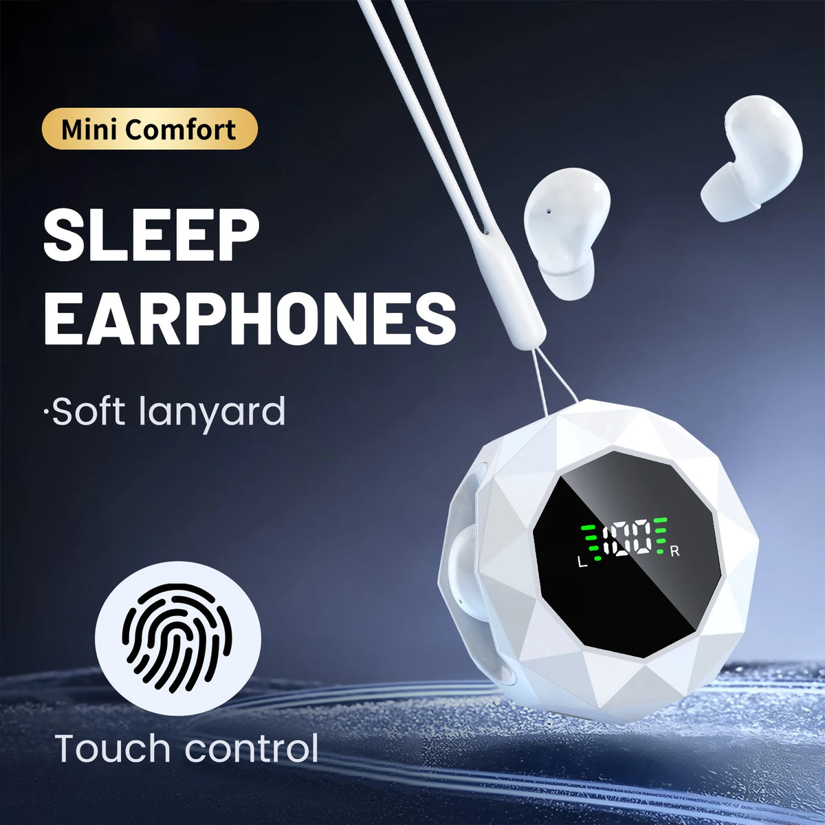 SHUKE Wireless Sleep Earbuds With Noise Cancellation