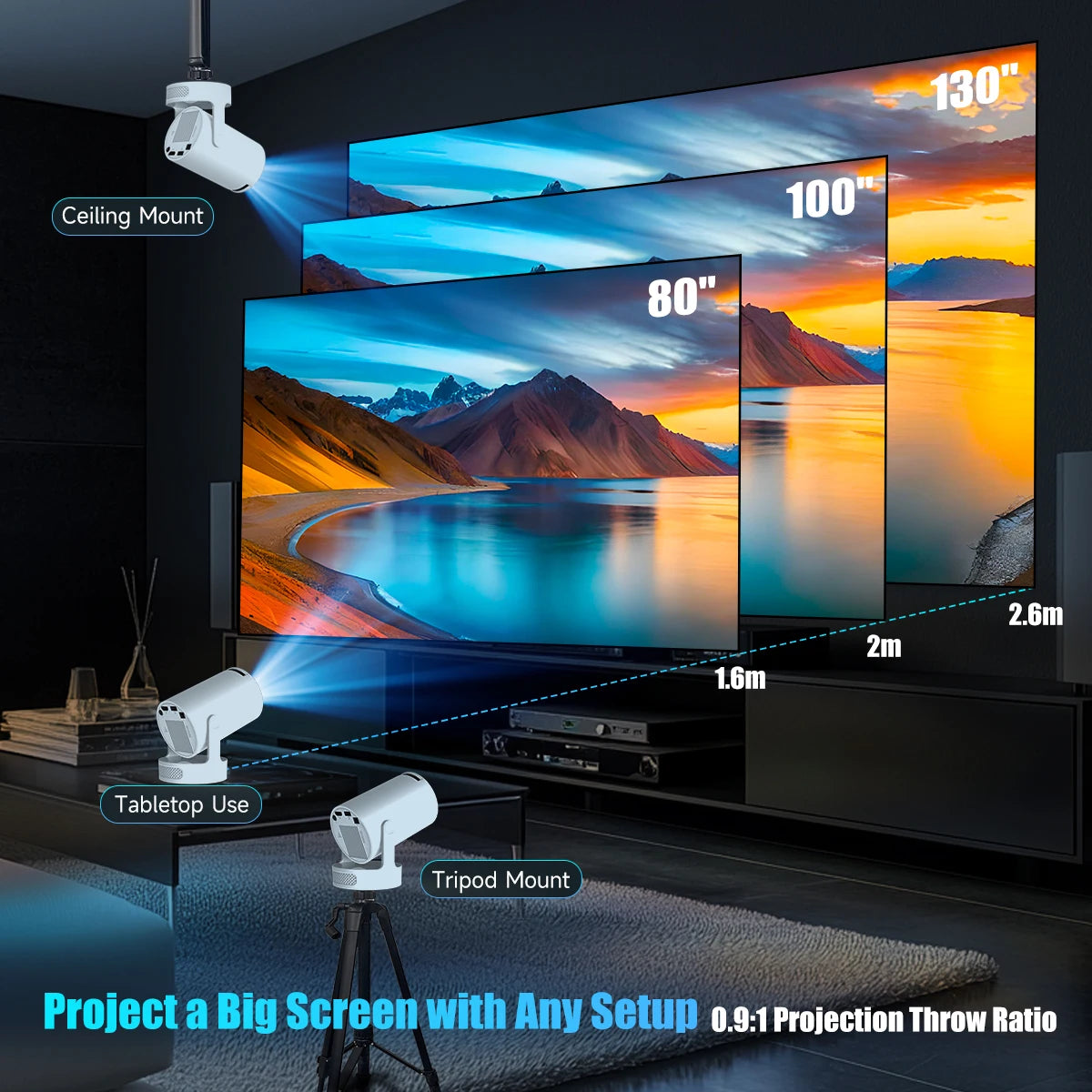 Magcubic HY300 Pro Android Home Theater Projector