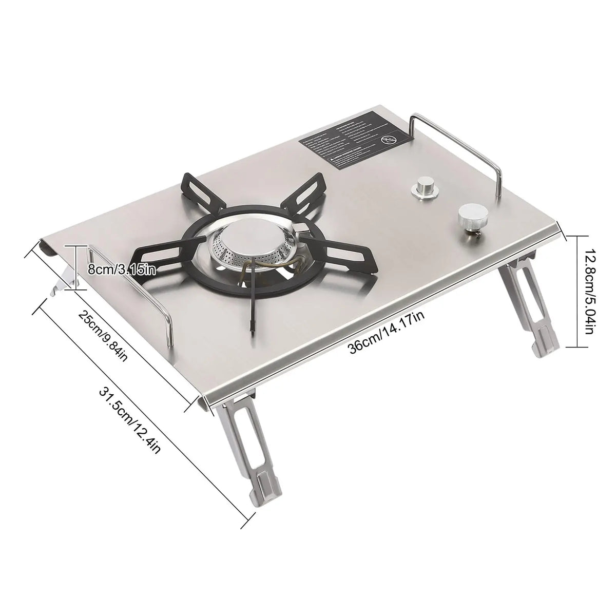 Foldable Portable Gas Camping Stove for Outdoor Cooking