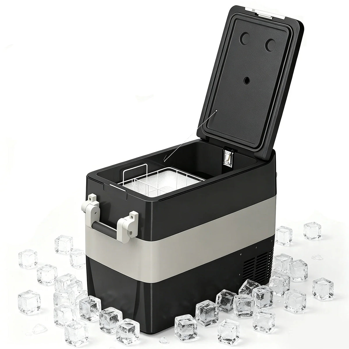 HiMISS Portable 12V Car Refrigerator Freezer for Camping and Travel