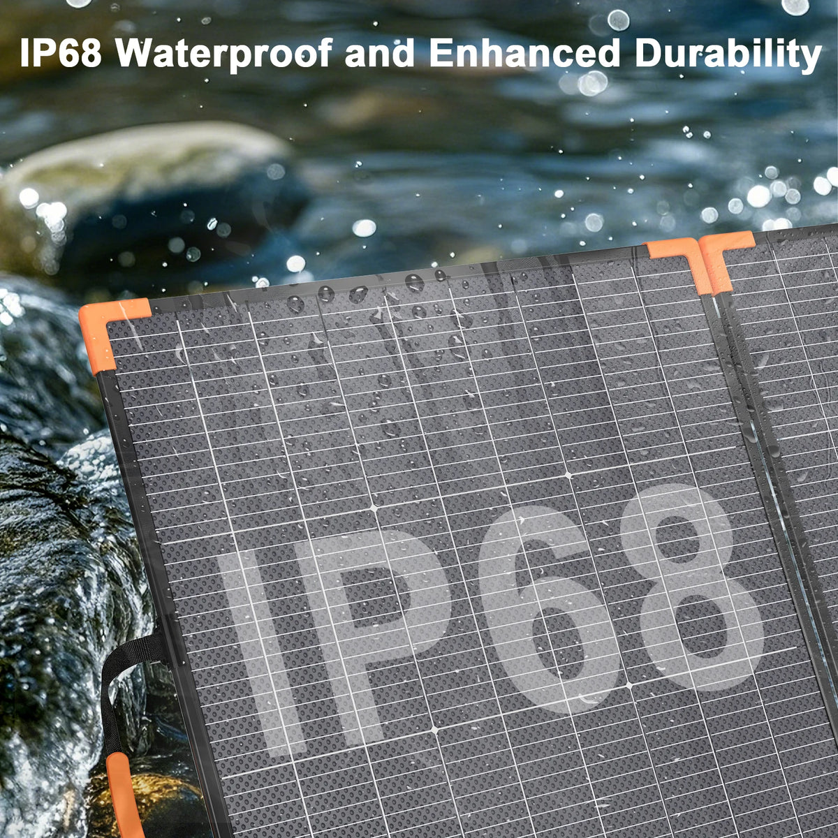 MHPOWOS 200W Foldable Bifacial Solar Panel With Kickstand