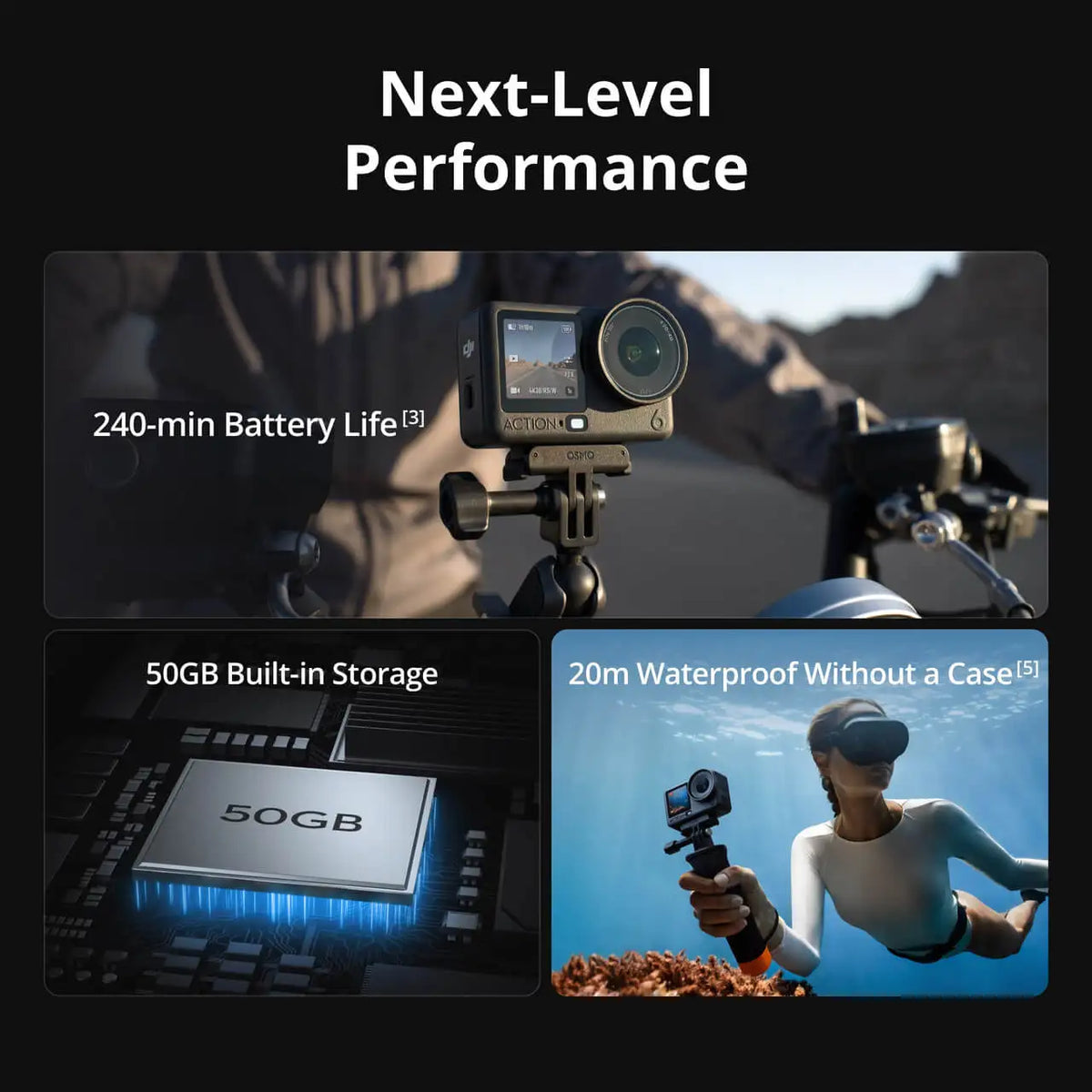 DJI Osmo Action 6 Standard Combo 8K Waterproof Camera