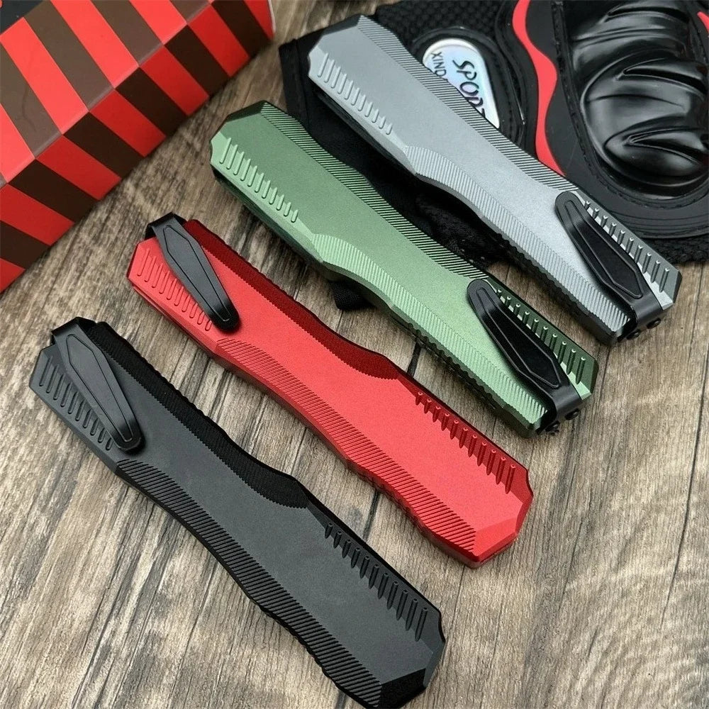 DIY T6 Aluminum Handle D2 Knife Outdoor EDC Camping Tool