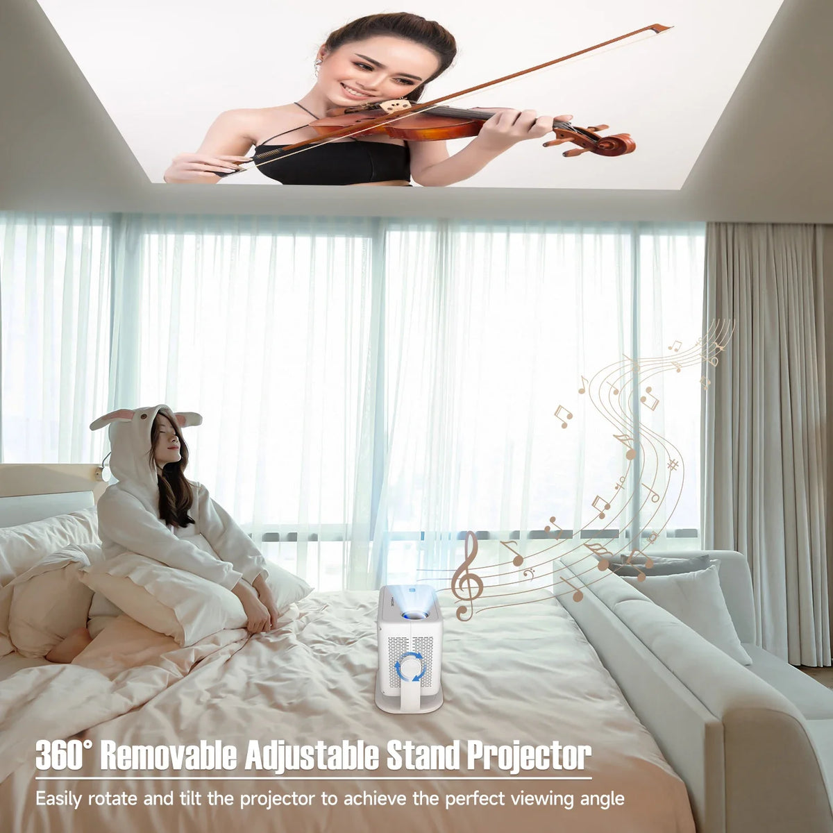 Magcubic 1080P 650 ANSI Android Projector With Auto Keystone Correction