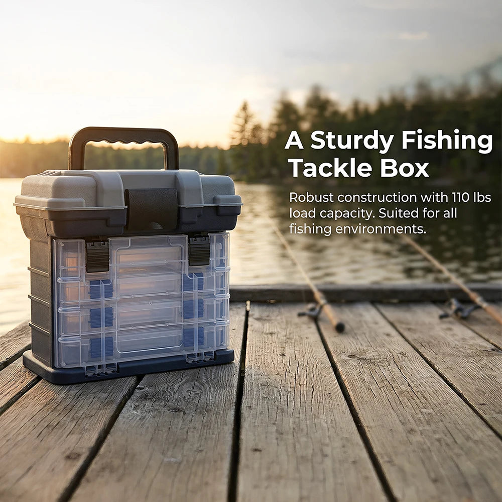 Zoe Fishing Tackle Box Kit With Pliers And Lures
