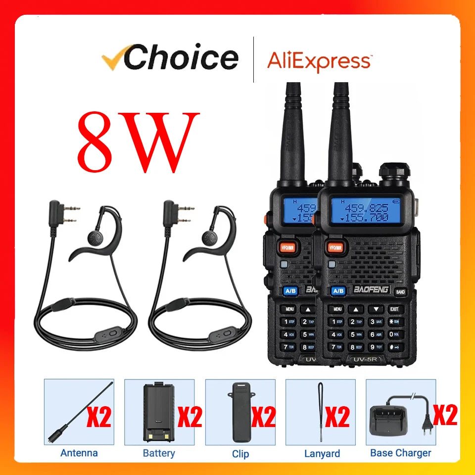 BAOFENG Dual Band Long Range Two Way Radio