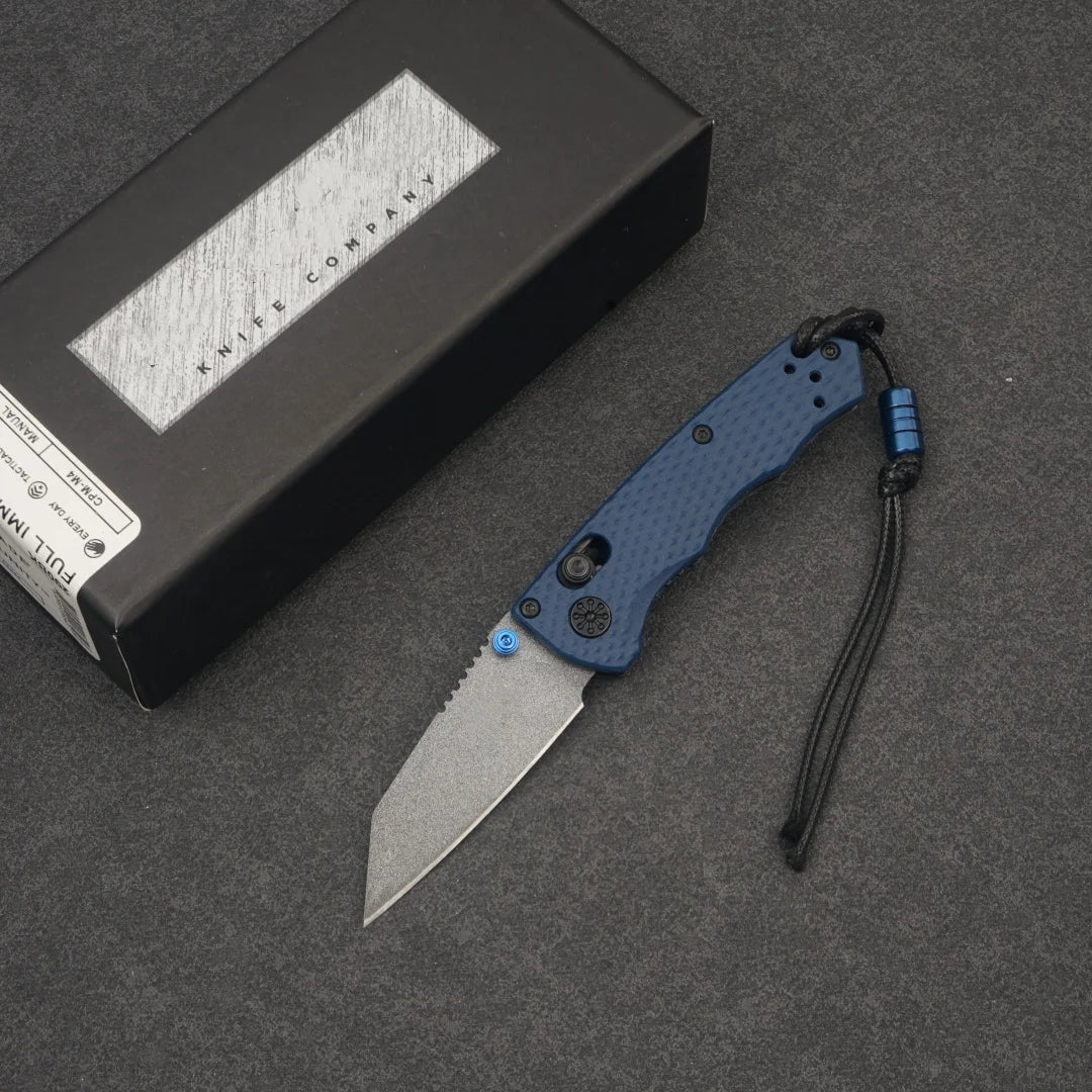 M390 Spear Point Folding Knife for Camping and Tactical Use