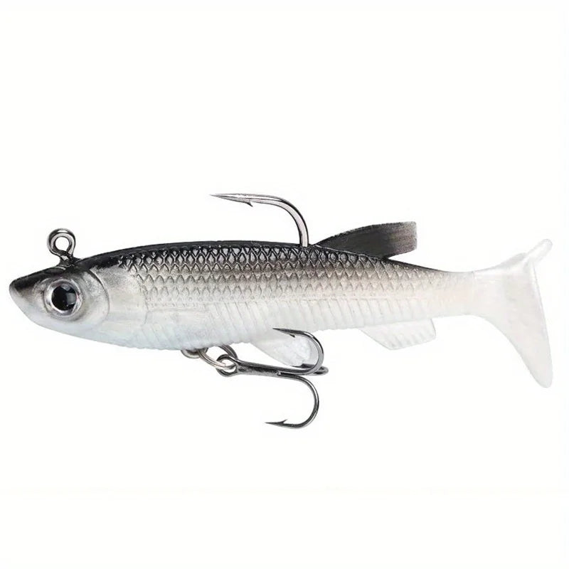 Realistic Soft Fishing Lure Kit With Sharp Hooks