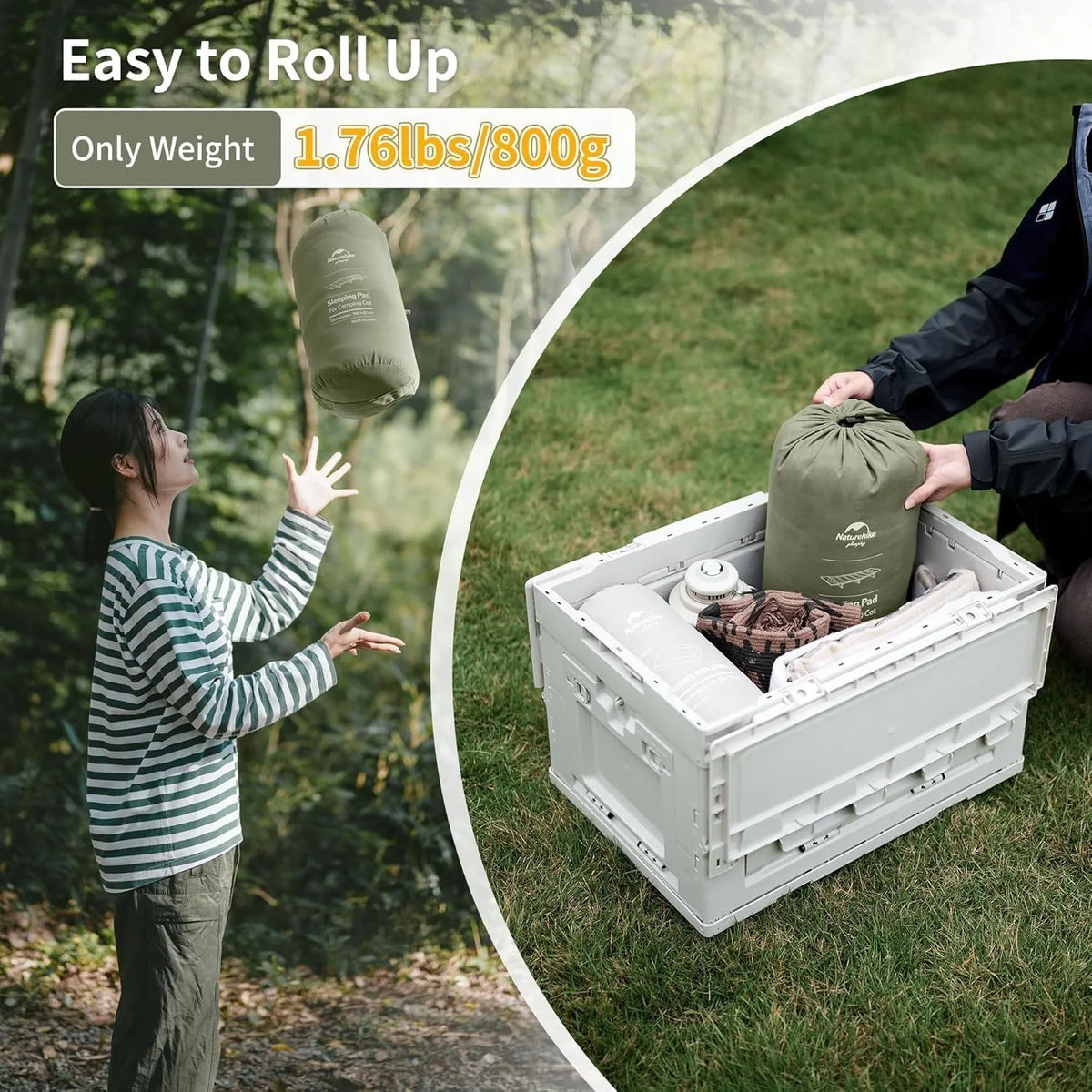 Naturehike Camping Mattress Topper Portable Sleeping Pad for Outdoor Use