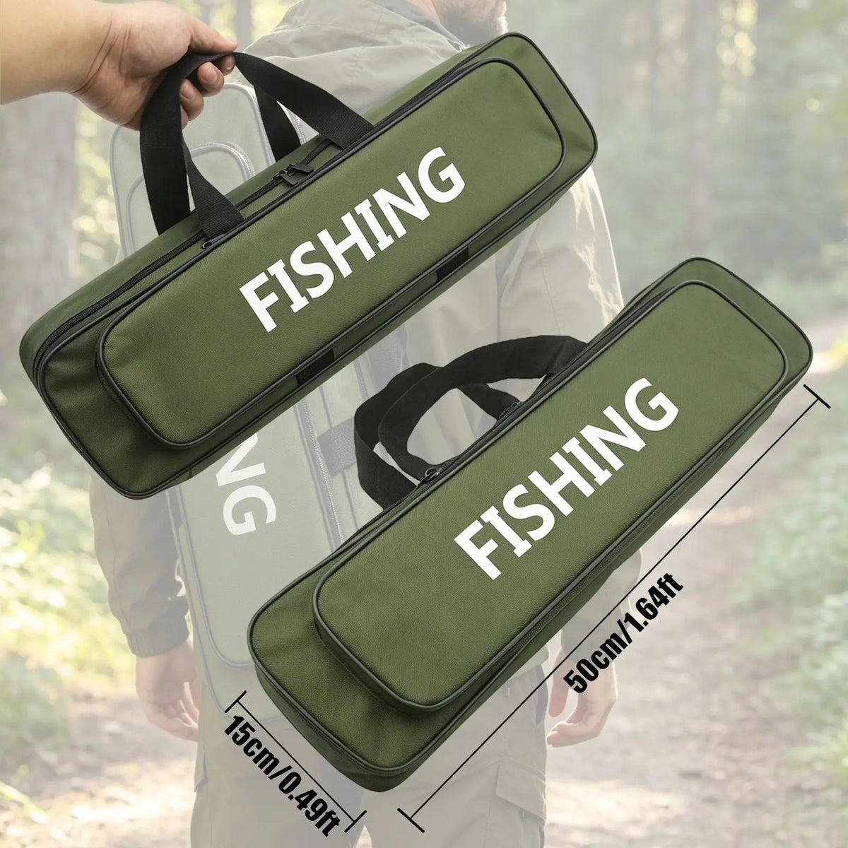 Portable Fishing Rod And Reel Combo With Tackle Kit