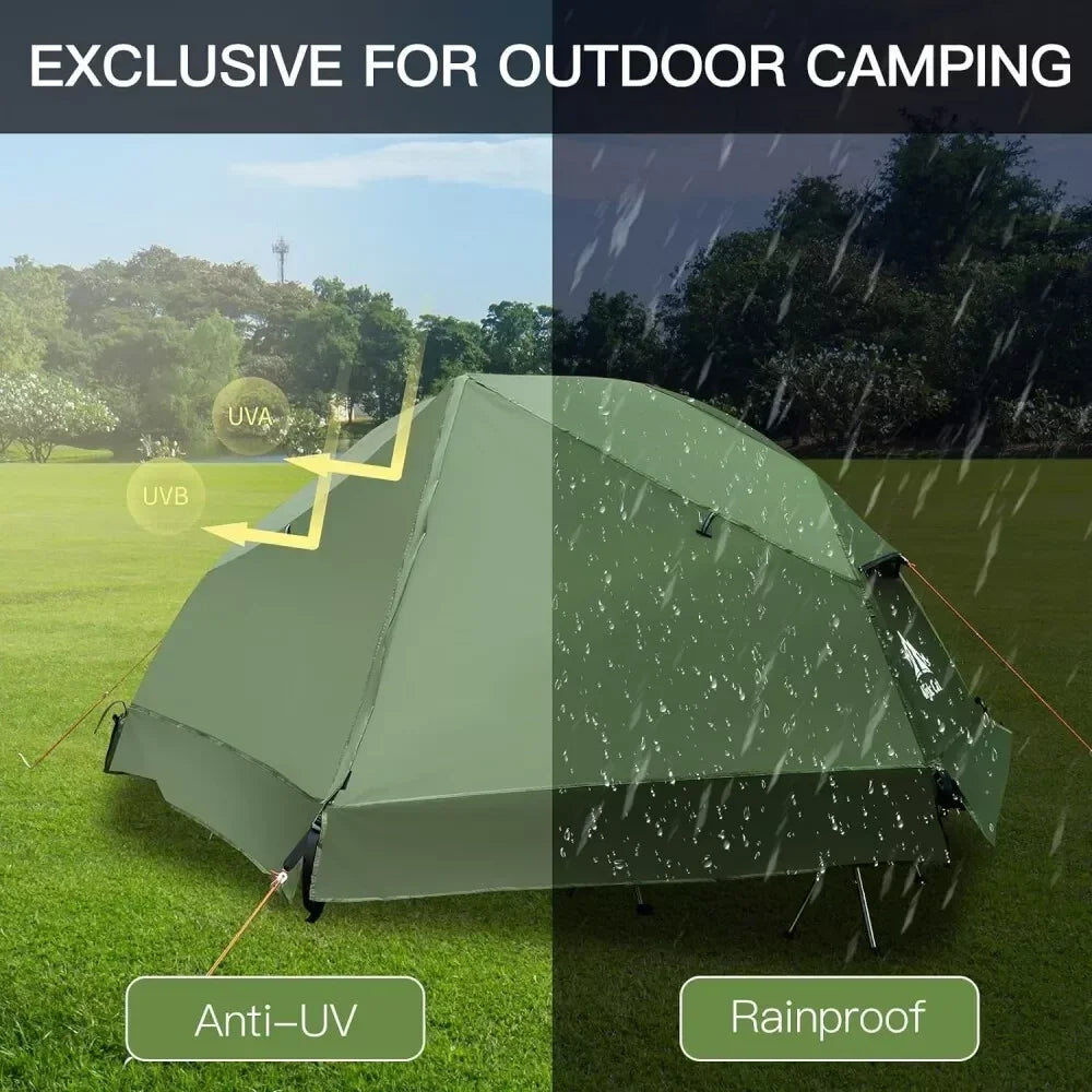 Night Cat Waterproof Camping Cot Tent For One Person