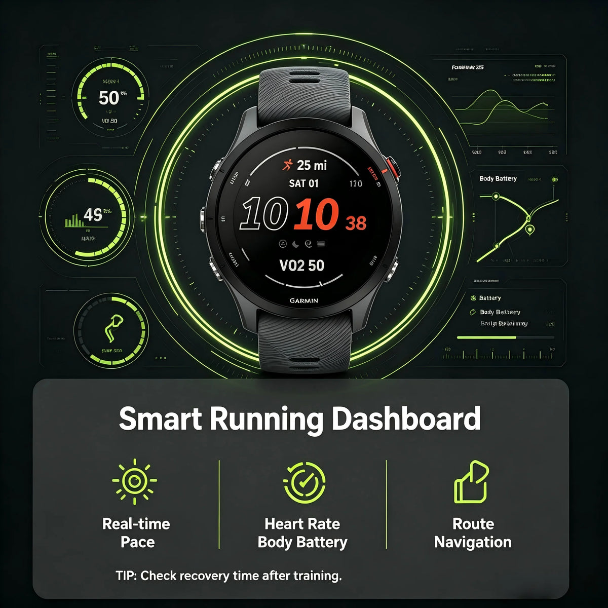 Garmin Forerunner 255 GPS Multisport Fitness Smartwatch