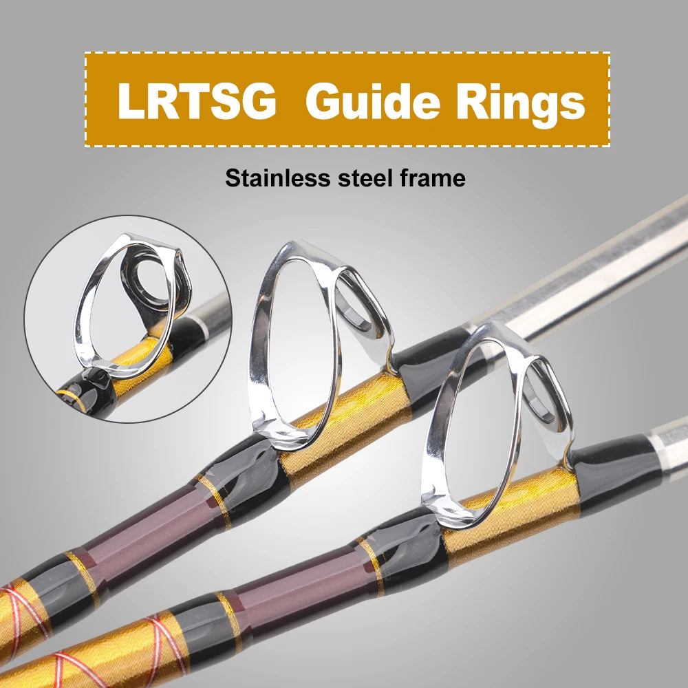 AIXIYIYI Slow Jigging Boat Fishing Rod Trolling Pole