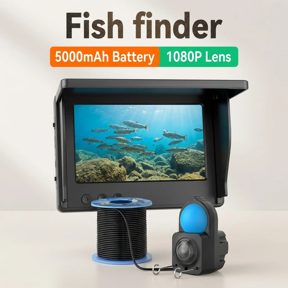 AOERWEI HD Underwater Fishing Camera Fish Finder With Night Vision