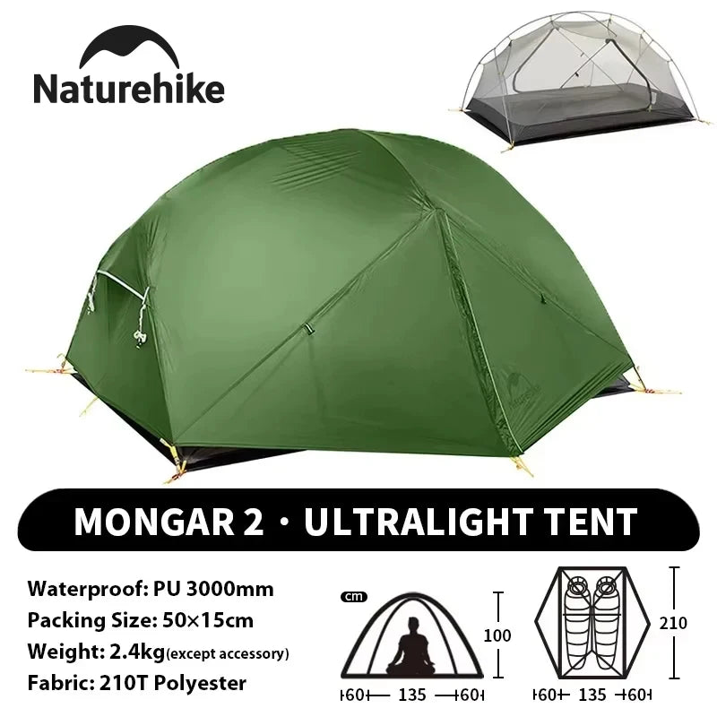 Naturehike Mongar Waterproof Backpacking Tent For Camping And Hiking