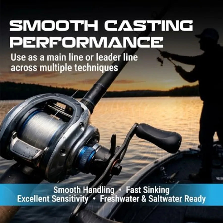 Strong Abrasion Resistant Nylon Fishing Line For Saltwater Fishing