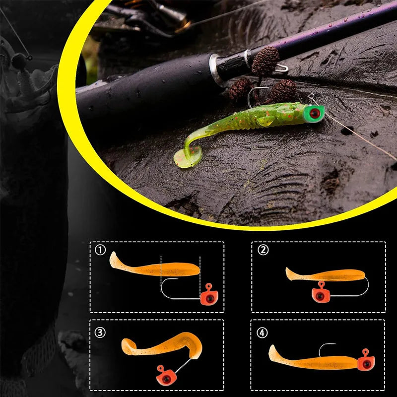 Swimbait Jig Heads Fishing Hooks for Crappie Bass and Trout