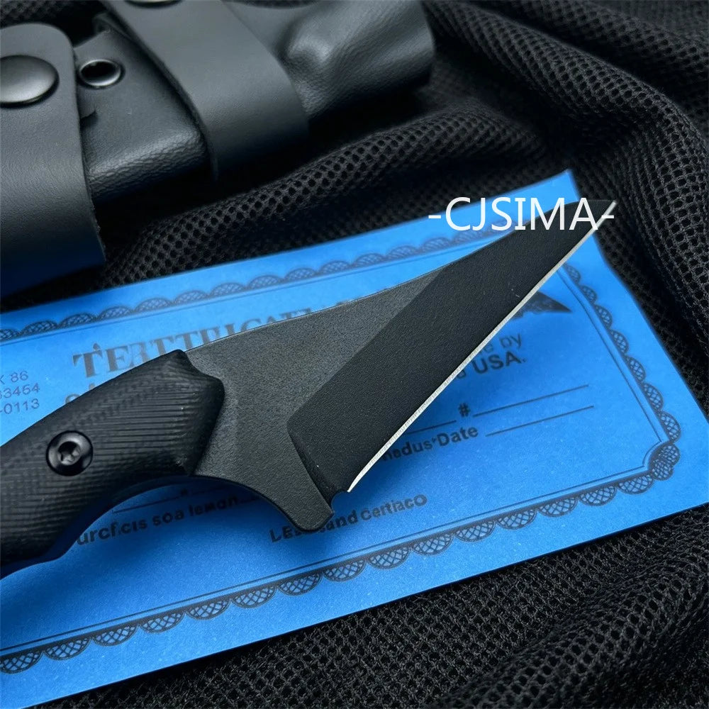 DIY Supplies Fixed Blade Outdoor Camping Knife With Sheath