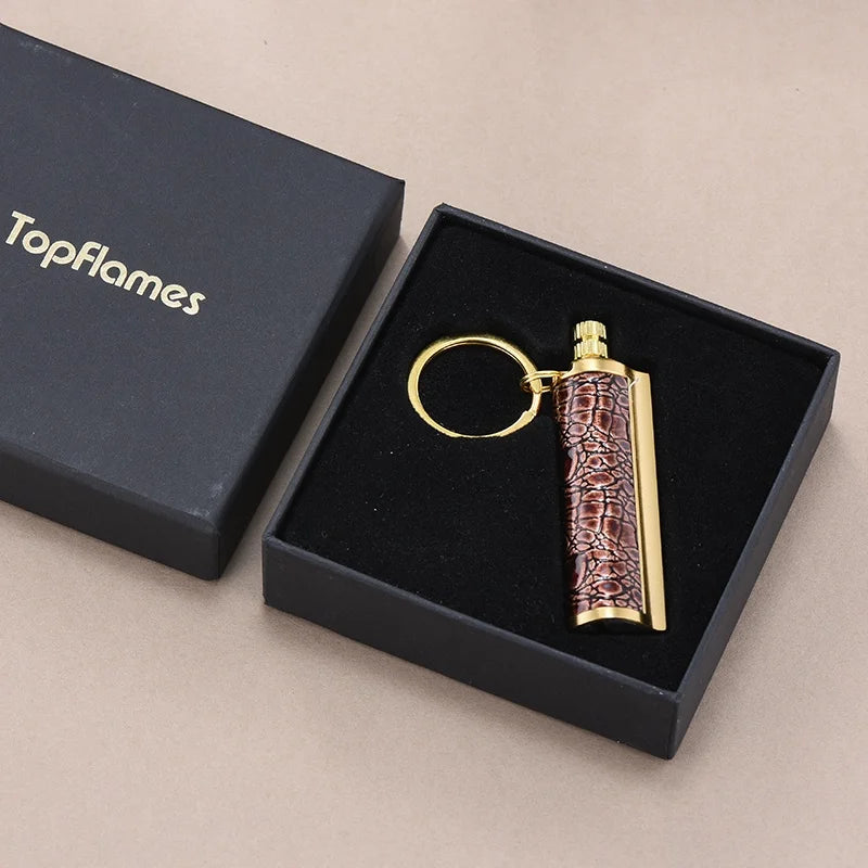 TopFlames Metal Flint Lighter Reusable Portable Camping Fire Starter