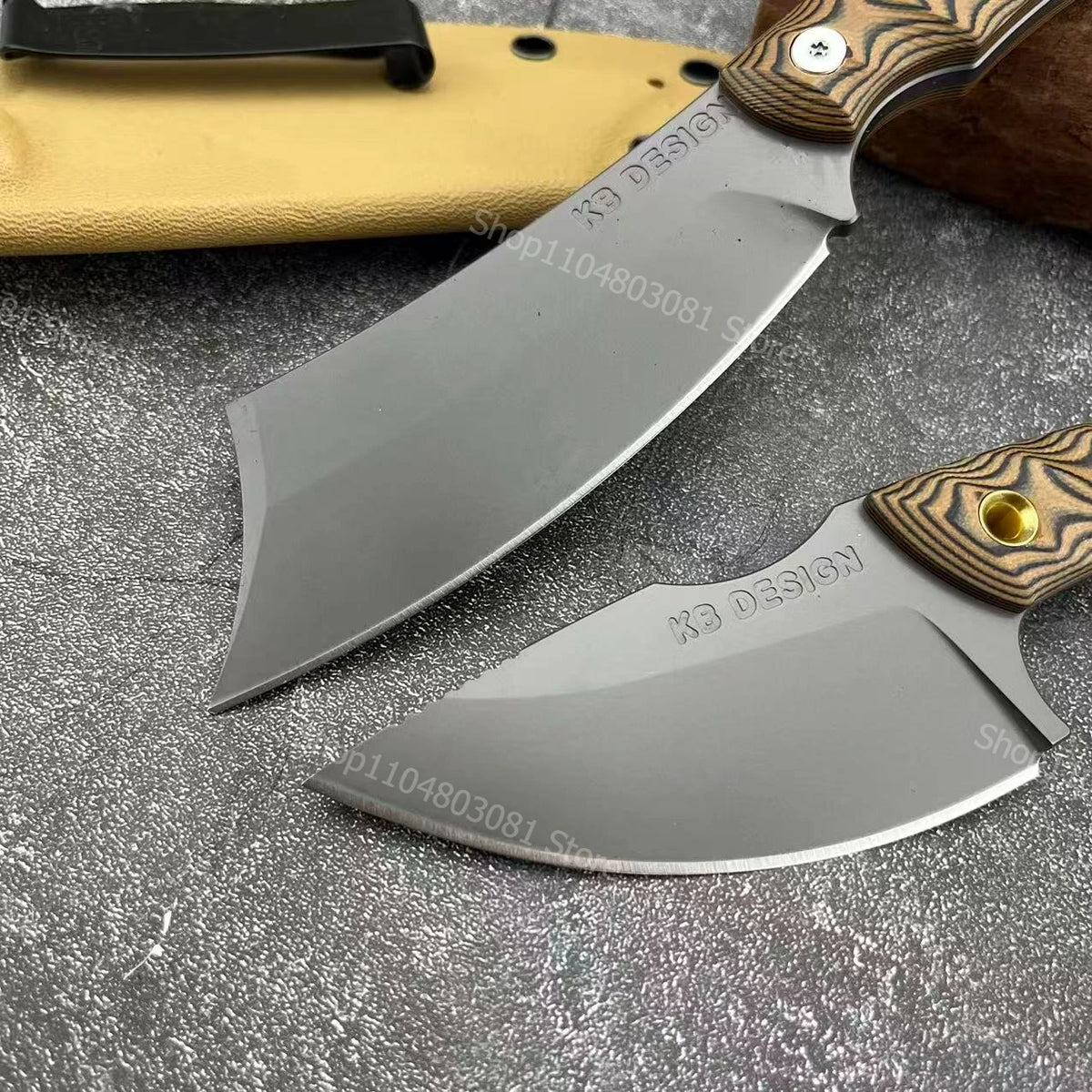 DIY Outdoor Camping Fixed Blade Stainless Steel Knife