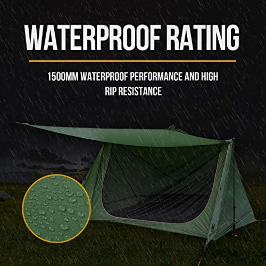 Backwoods Bungalow Bushcraft Ultralight Backpacking Tent With Porch