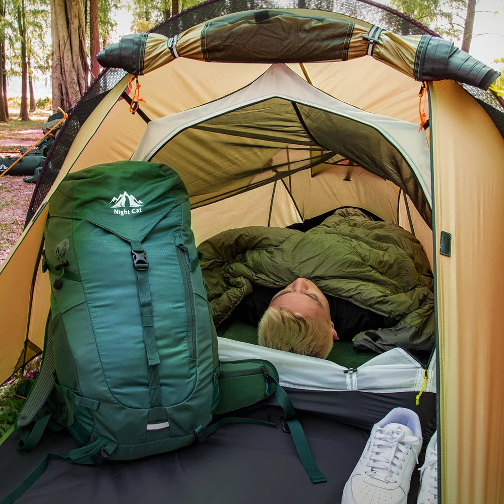 Night Cat Lightweight Double Layer Waterproof Backpacking Tent