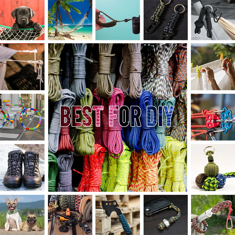 Premium 550 Seven Strand Paracord For Outdoor Survival Camping