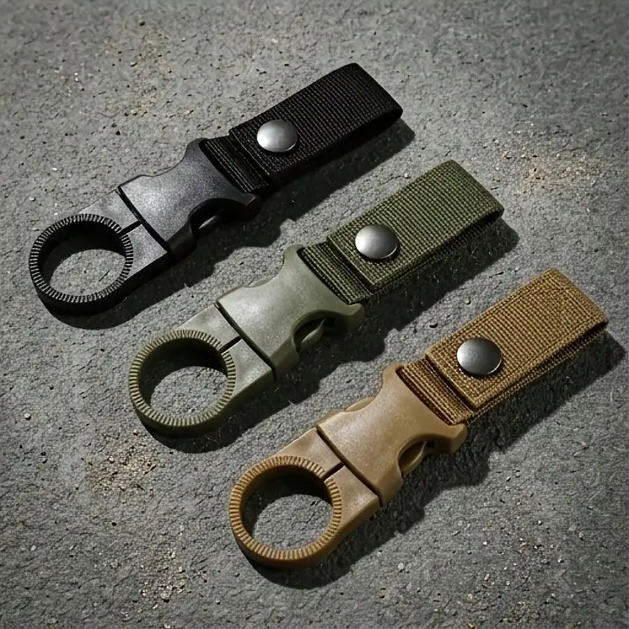 Outdoor Nylon Water Bottle Carabiner Hook Set