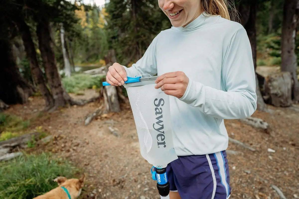 Portable Squeeze Water Filtration System for Outdoor Adventures