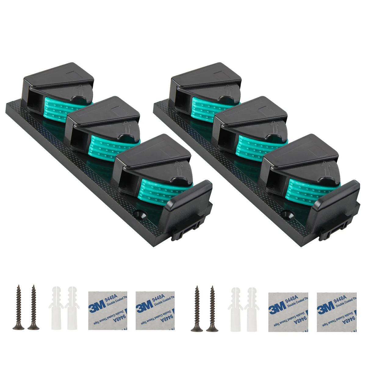 Billings Wall Mounted Adhesive Fishing Rod Rack Organizer