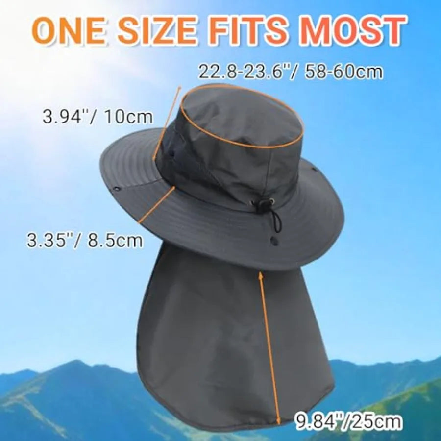 Wide Brim Sun Bucket Hat With UPF 50 UV Protection