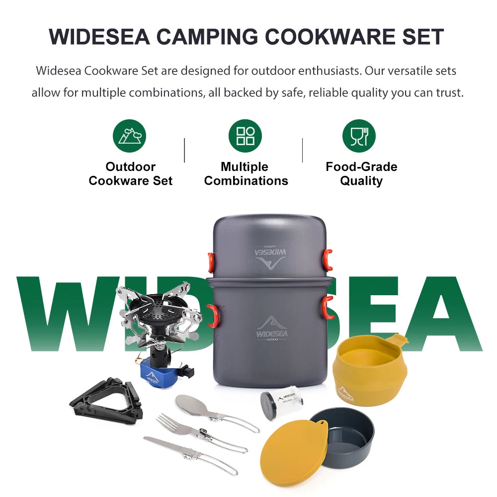 Widesea Portable Aluminum Camping Stove Set