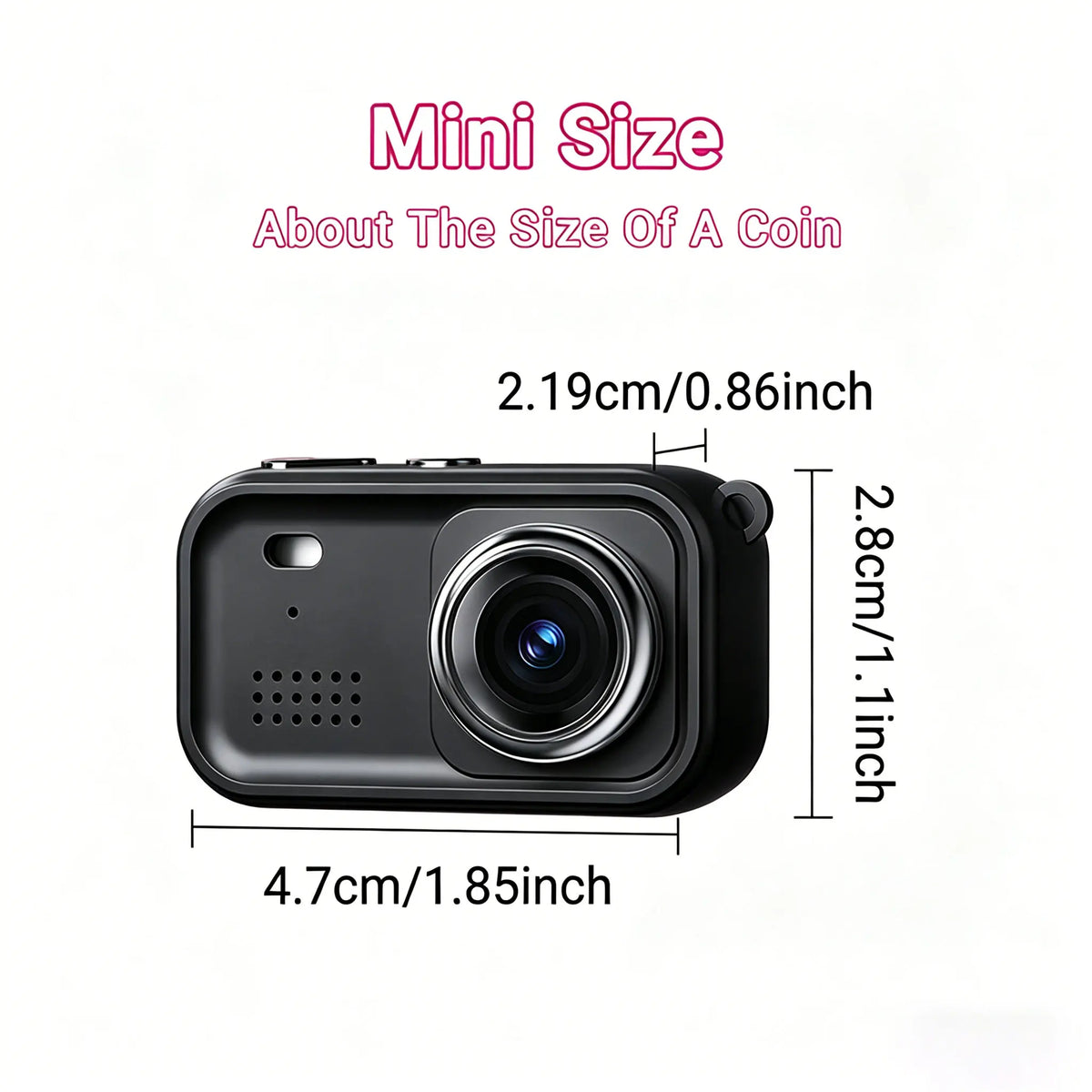 Portable 1080P Vlogging Camera With Viewing Screen