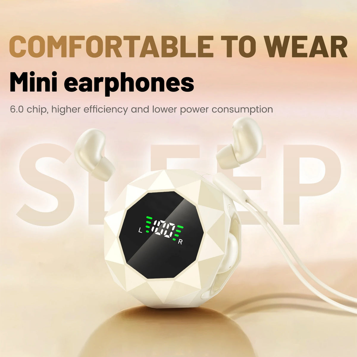 SHUKE Wireless Sleep Earbuds With Noise Cancellation
