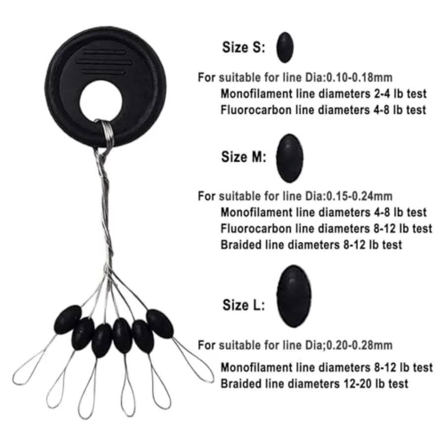 Fishing Bobber Beads and Line Stoppers for Rigging