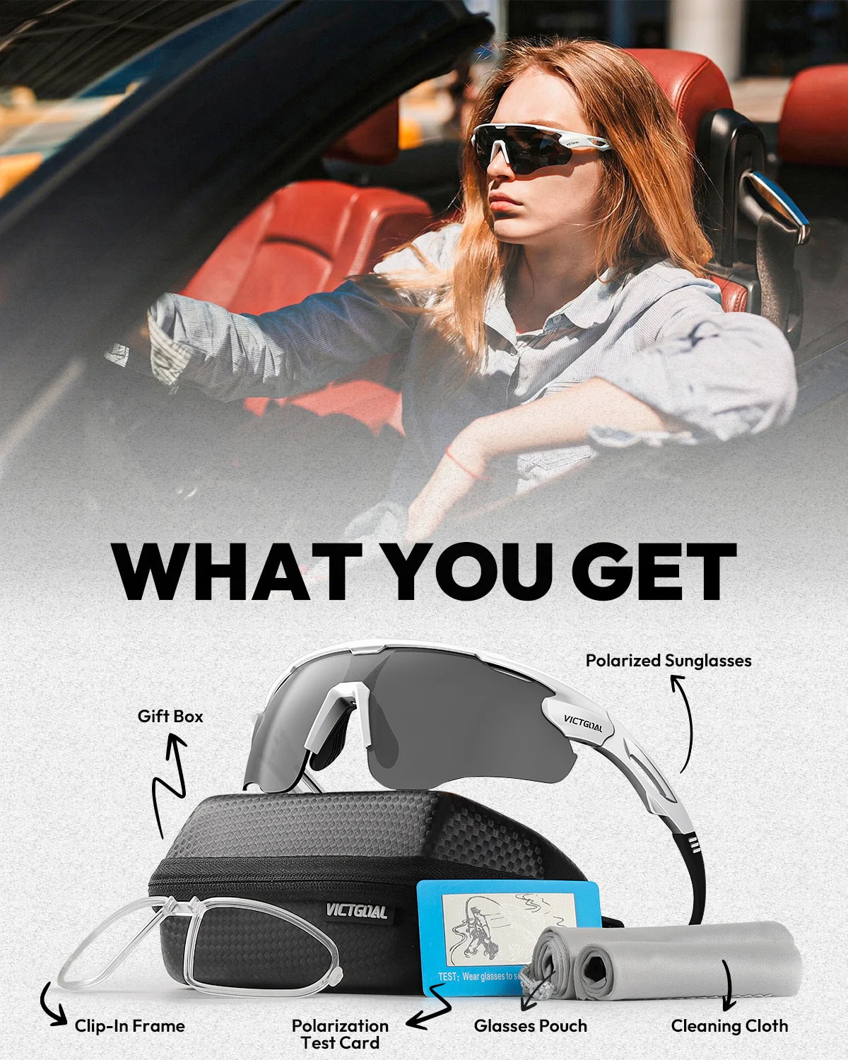 Polarized UV400 Cycling Sunglasses for Outdoor Sports