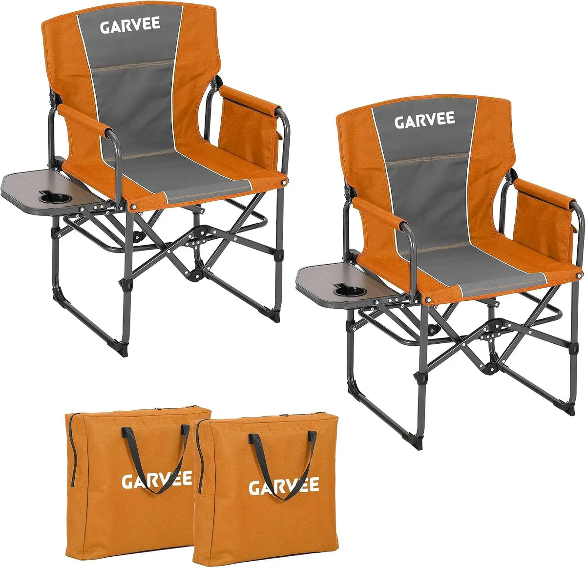 Tacleekii Portable Folding Camping Chair With Side Table