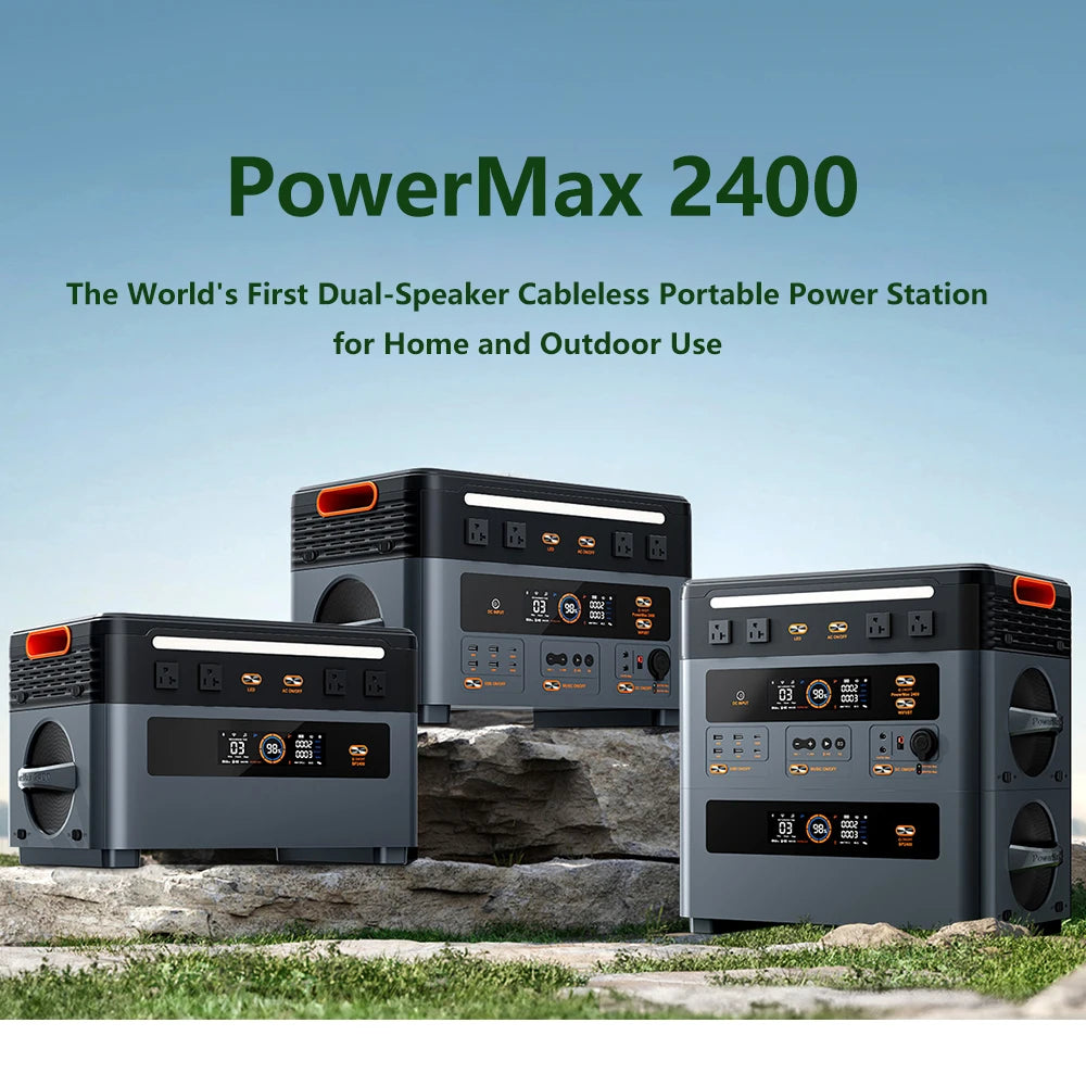 OSCAL PM2400 Portable Power Station With LiFePO4 Battery Backup