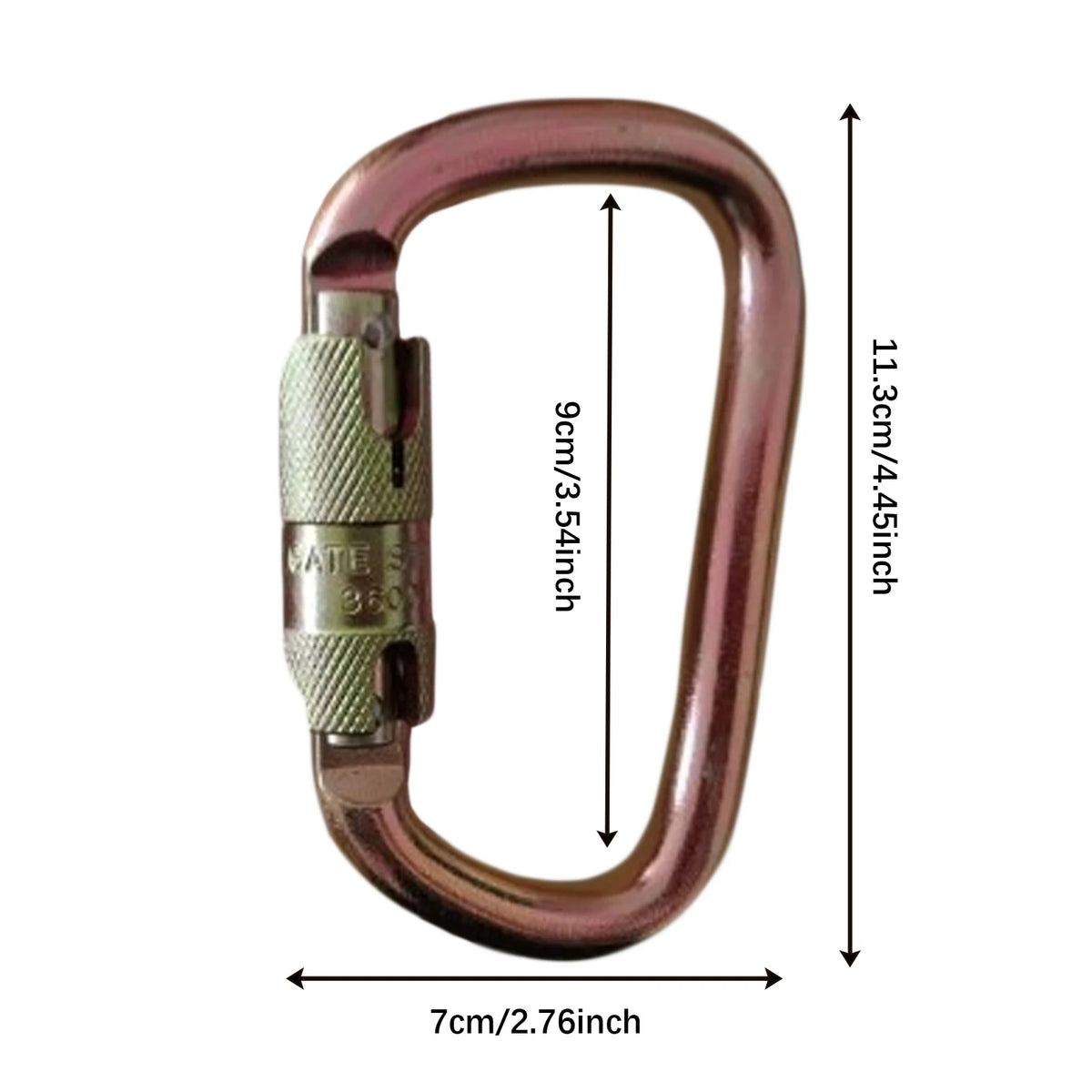 Bymaocar 45KN Alloy Steel Auto Lock Carabiners Heavy Duty