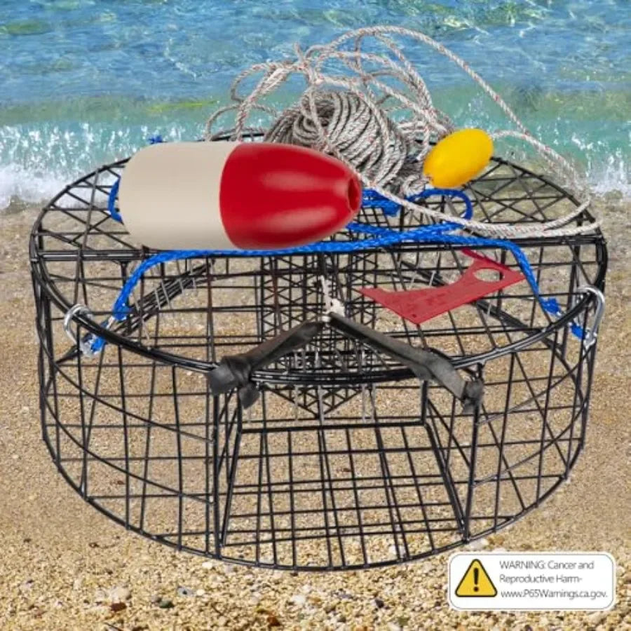 Heavy Duty Pacific Crab Trap Pot With Three Tunnels