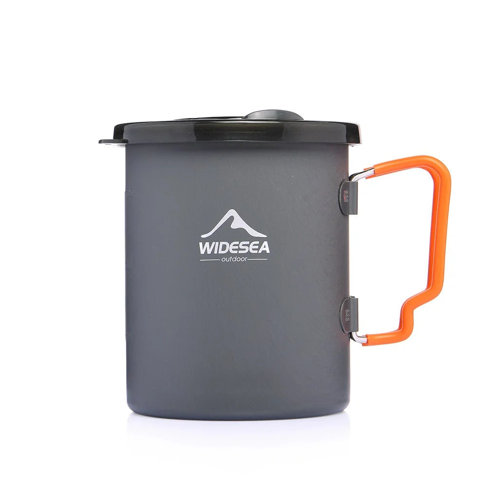 Widesea French Press Camping Coffee Pot With Foldable Bowls